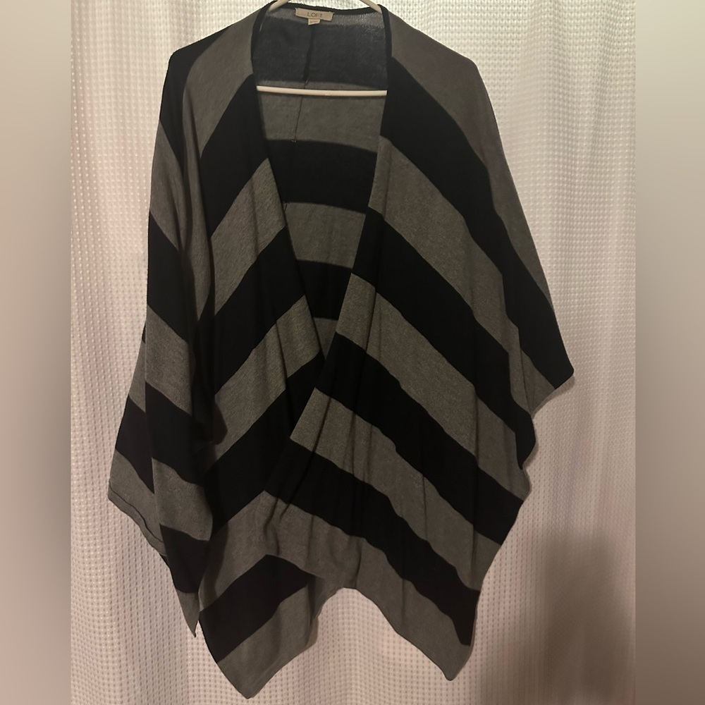 Loft wrap gray / blue stripe